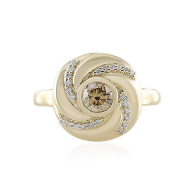 Bague en or et Diamant champagne I2 (de Melo)