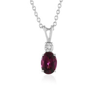 Collier en argent et Grenat magenta