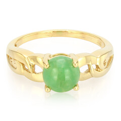 Bague en argent et Chrysoprase impériale