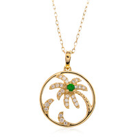 Collier en or et Tsavorite du Kenya AAA  (CIRARI)