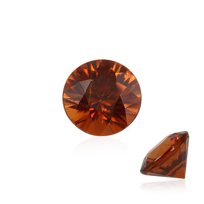 Gemme et Zircon orange 1,112 ct