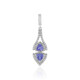 Pendentif en argent et Tanzanite