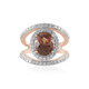 Bague en or et Zircon framboise (SUHANA)