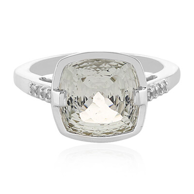 Bague en argent et Topaze blanc royal (PHANTASIA)