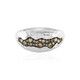 Bague en argent et Diamant champagne I2 (de Melo)