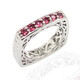 Bague en argent et Tourmaline rose (Dallas Prince Designs)