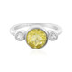 Bague en argent et Fluorite jaune