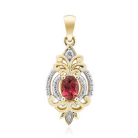 Pendentif en or et Tourmaline rose du Brésil  (Rifkind 1894 Collection)