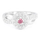 Bague en argent et Tourmaline rose