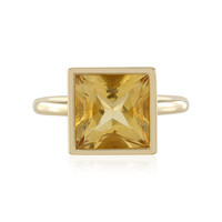 Bague en argent et Citrine