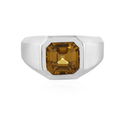 Bague en argent et Zircon jaune