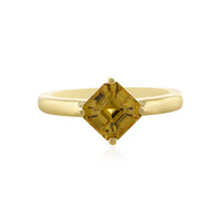 Bague en argent et Zircon jaune