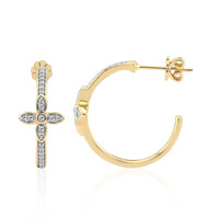 Boucles d'oreilles en or et Diamant SI1 (G)