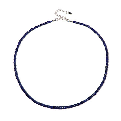 Collier en argent et Saphir bleu de Bemainty