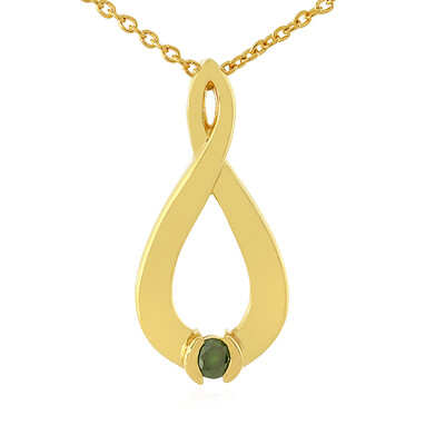 Collier en argent et Diamant vert I1