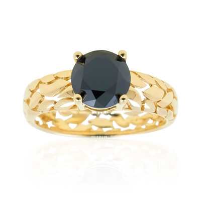 Bague en or et Diamant noir (de Melo)