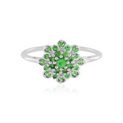 Bague en argent et Grenat Tsavorite