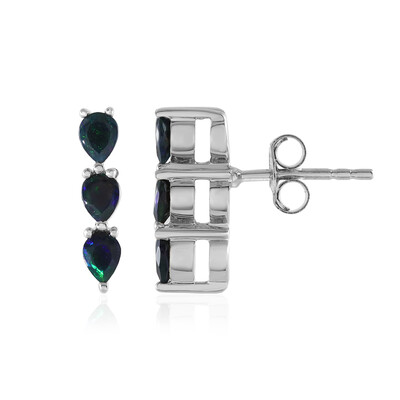 Boucles d'oreilles en argent et Opale Mezezo