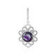 Pendentif en argent et Fluorite multicolore