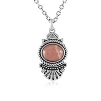 Collier en argent et Rhodochrosite (Desert Chic)