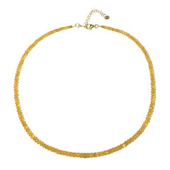 Collier en argent et Béryl jaune