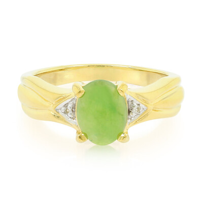 Bague en argent et Chrysoprase impériale