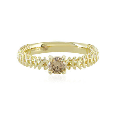 Bague en or et Diamant champagne I2 (Ornaments by de Melo)