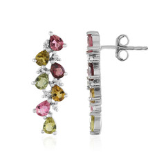 Boucles d'oreilles en argent et Tourmaline