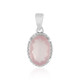 Pendentif en argent et Quartz rose