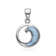 Pendentif en argent et Larimar