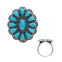 Bague en argent et Turquoise Sleeping Beauty (Desert Chic)