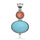 Pendentif en argent et Turquoise