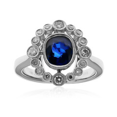 Bague en or et Saphir bleu de Ceylan (CIRARI)