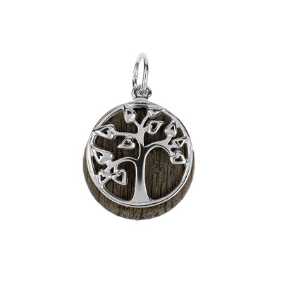 Pendentif en argent et Chêne des marais (dagen)