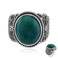 Bague en argent et Chrysocolle (Art of Nature)