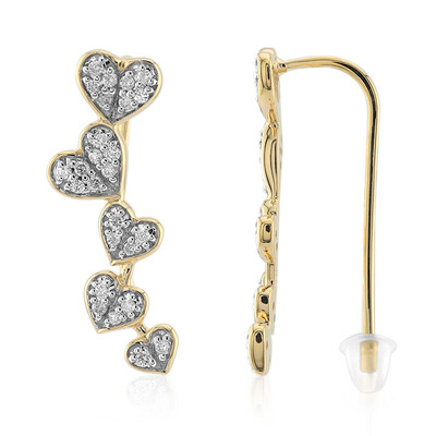 Boucles d'oreilles en or et Diamant SI1 (G) (Annette)