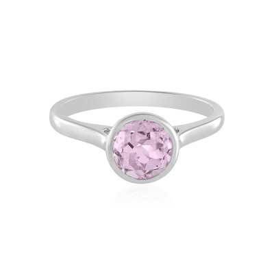 Bague en argent et Kunzite du Brésil