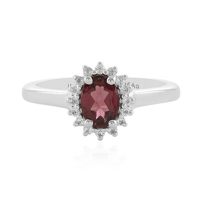 Bague en argent et Grenat Rhodolite