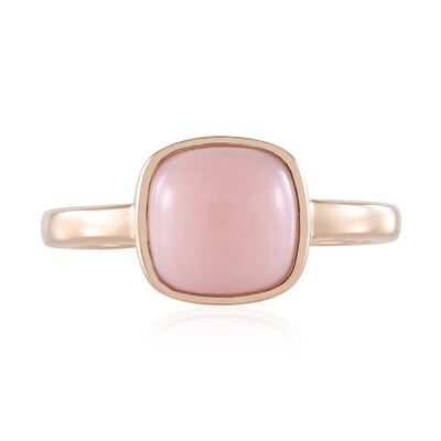 Bague en argent et Opale rose