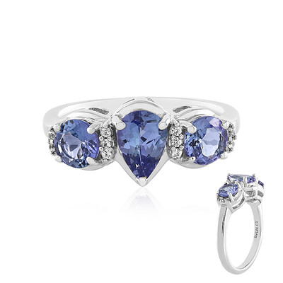 Bague en argent et Tanzanite non chauffée