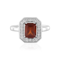 Bague en argent et Grenat Hessonite