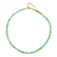 Collier en argent et Chrysoprase