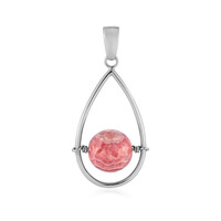 Pendentif en argent et Rhodochrosite