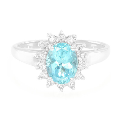 Bague en argent et Apatite bleue