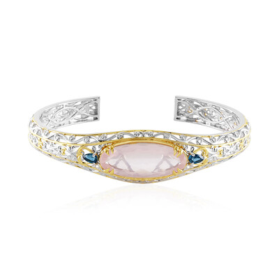 Bracelet en argent et Quartz rose (Gems en Vogue)