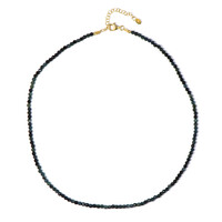 Collier en argent et Tourmaline bleue