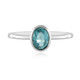 Bague en argent et Apatite bleue