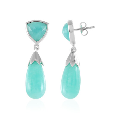 Boucles d'oreilles en argent et Amazonite