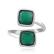 Bague en argent et Onyx vert