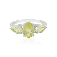 Bague en argent et Quartz citron